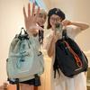 Harajuku Korean Version Drawstring Pocket Backpack Summer New Soft Girl Girlfriend Large-capacity Backpack