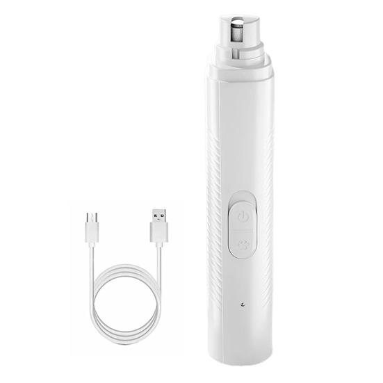 Electric Pet Nail Grinder USB Rechargeable Dog Nail Trimmer with LED Light 3 Grinding Methods Silent Portable Nail Grinder for Small to Large Dogs