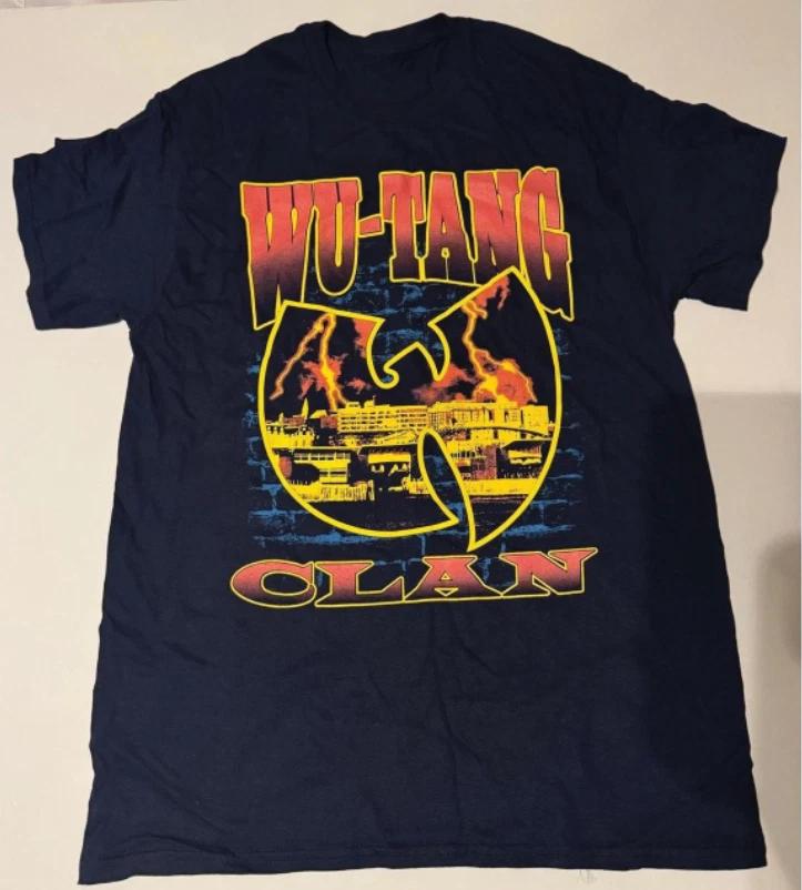 Wu-Tang Clan Vintage Black T-Shirt Lightning Infill Deadstock Graphic Tee S-5XL M
