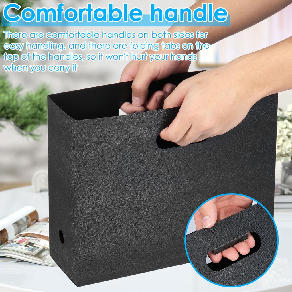 4Pcs Foldable Book Magazine Storage Stand Portable Thickened PP File Organizer for Documents Books Journals Scrapbooks New