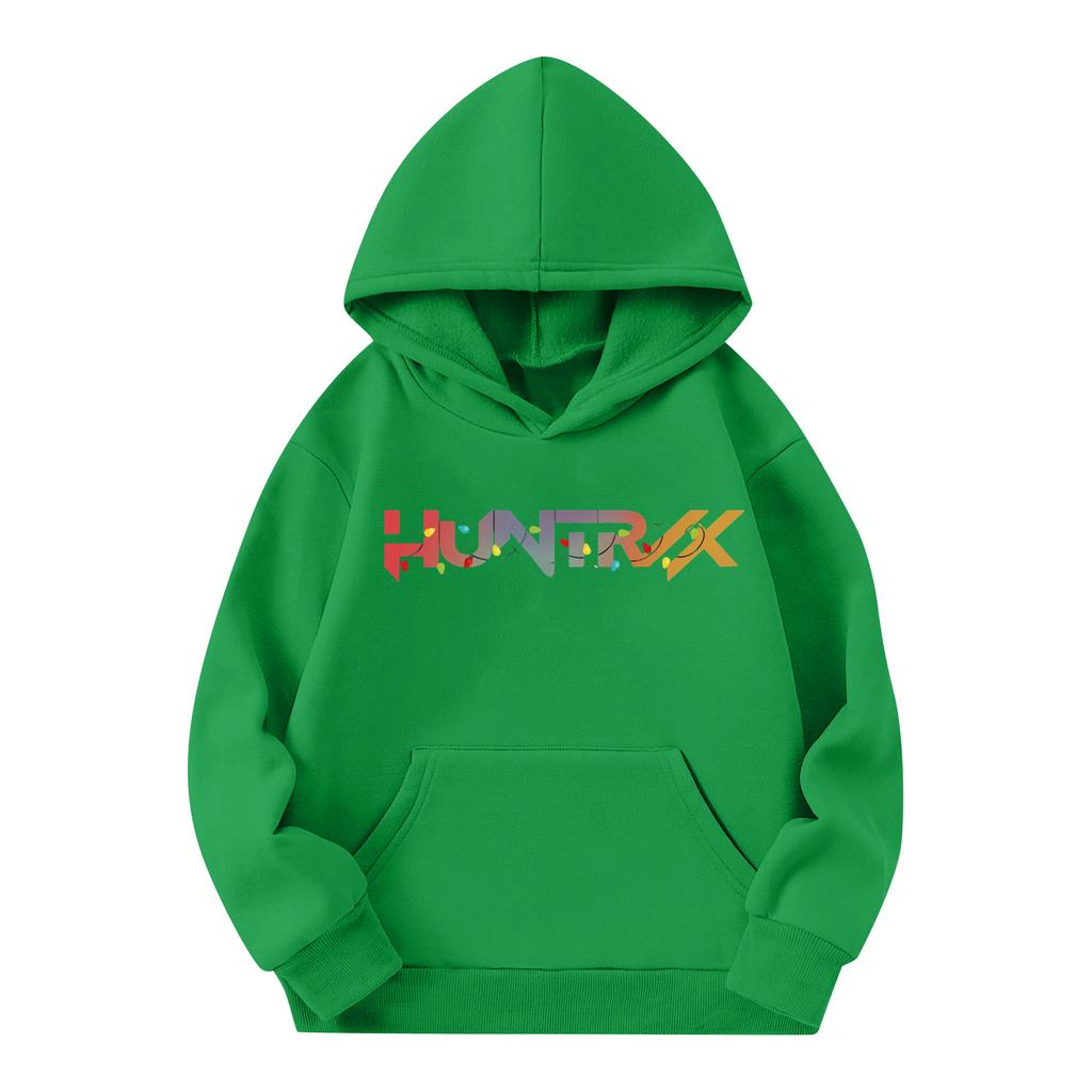 Children's Long-sleeved Loose Pullover Letter-printed Hooded Sweatshirt