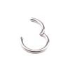 1 Pc 16G 14G Hinged Segment Hoop Ring Stainless Steel Lip Nose Septum Piercing