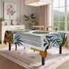 Tropical Leaves Geometric Rectangle Table Cloth for Table Decor Party Waterproof Reusable Tablecloth for Table Kitchen Dining