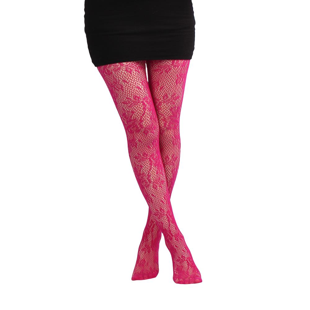 

Trendy Women S Branches Patterned Colored Lace Fishnet Tights Y2K Branch With Leaves Pattern Red Fishnets Ladies Net Pantyhose Max 70kg 172cm