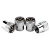 Tire Valve Caps 4 Pieces Aluminum Alloy Protection Car Tire Caps Valve Stem Covers For Outdoor Road Cycling Riding Automotive