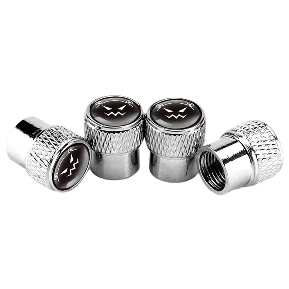 Tire Valve Caps 4 Pieces Aluminum Alloy Protection Car Tire Caps Valve Stem Covers For Outdoor Road Cycling Riding Automotive