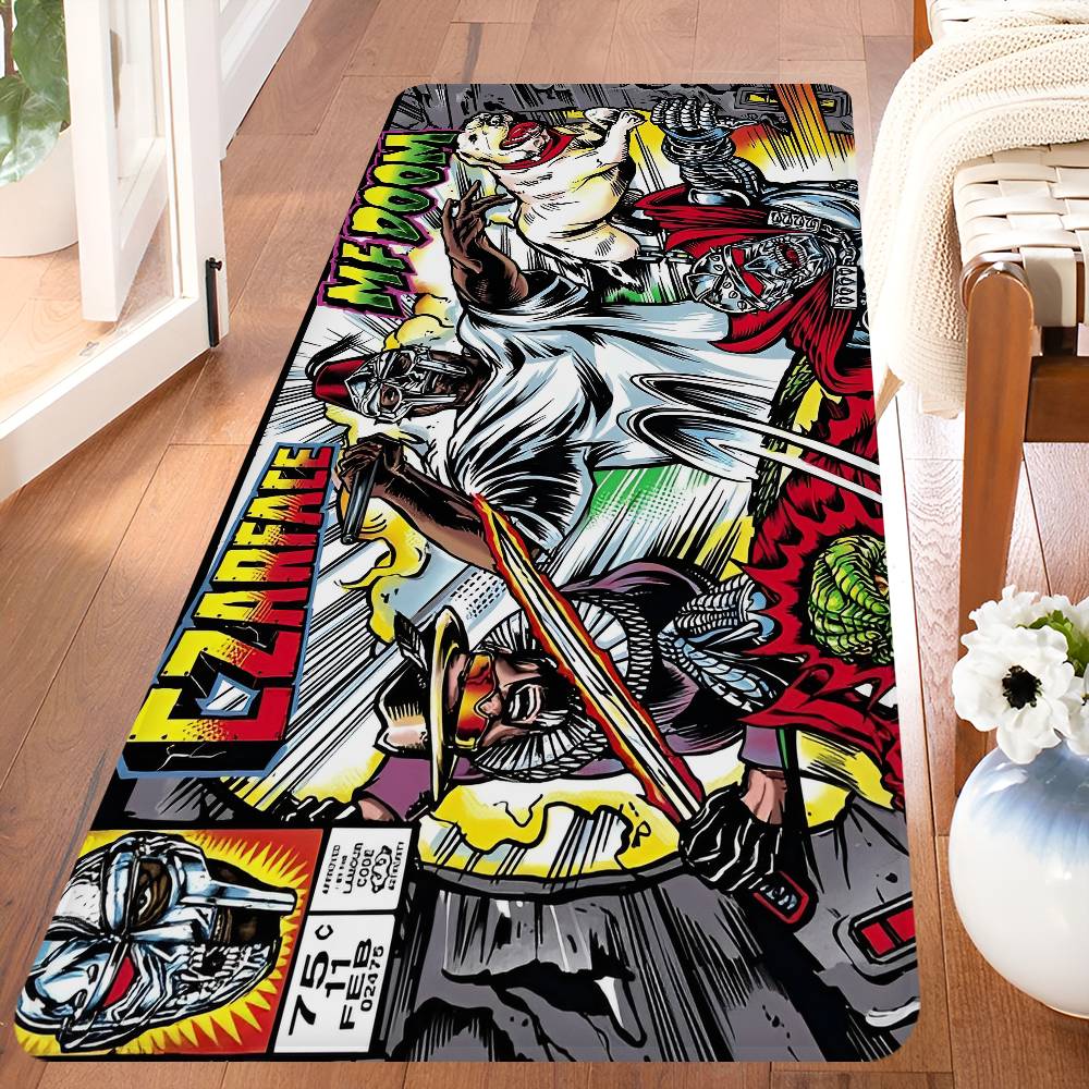 M-MF D-DOOM Rapper Door Mat Nordic Style Bedroom Living Room Doormat Home Balcony Anti-Slip Alfombra
