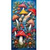 Paesaggio di Funghi Colorati 5D Fai da Te Kit Pittura Diamante Rotondo Completo Mosaico Artistico Ricamo Diamante, Decorazione per la Casa