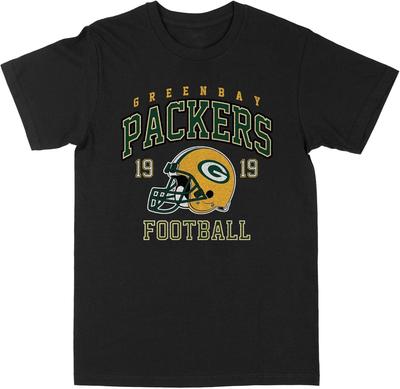 NFL Green Bay Packers Kask Czarny T-shirt