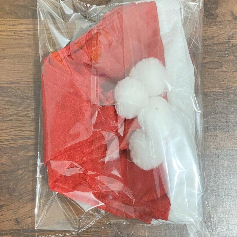 1pcs Classic Santa Claus Hat - Soft Polyester Fabric, Non-Stretch, 3 Styles - Perfect Gift For Coworkers And Office Parties, Christmas Costume