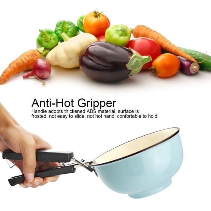 Pince à nourriture Pince à bol Pince de cuisine, pince à pince Retriever Pince pour soulever des plats chauds Assiette de