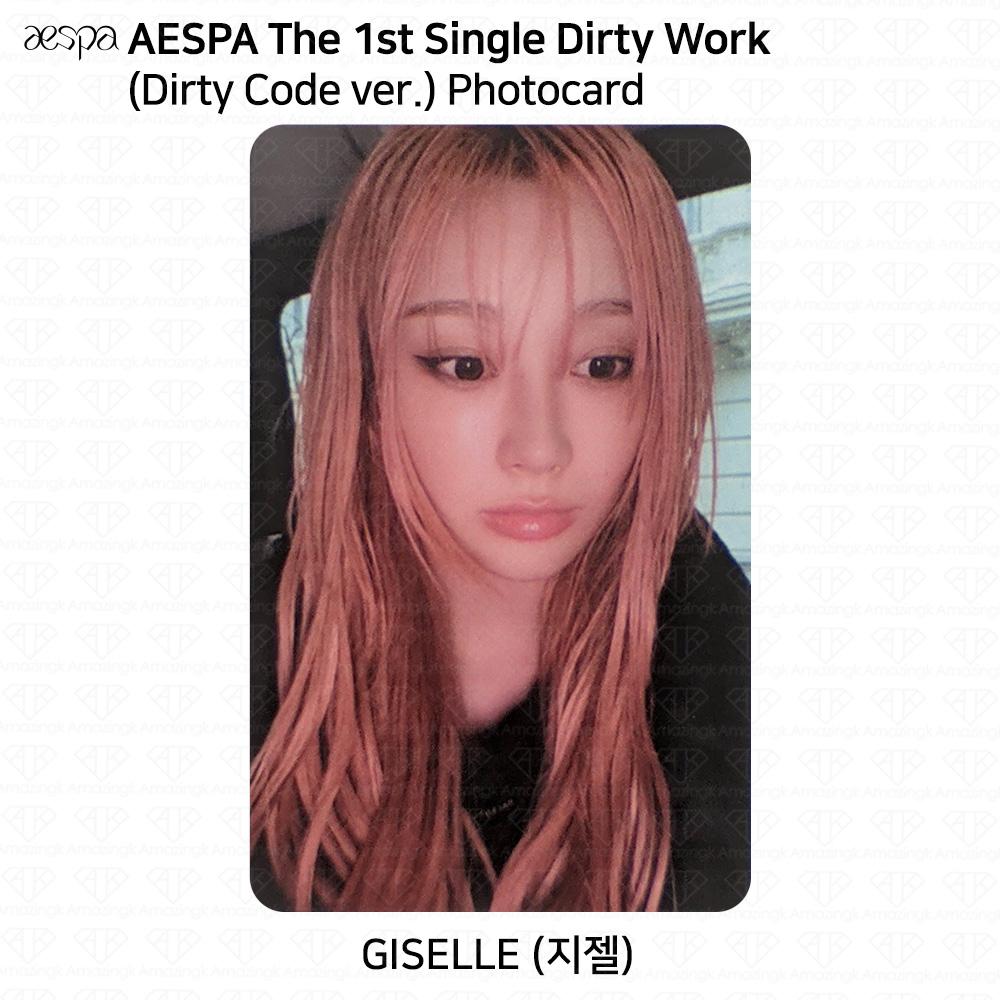 aespa 1. kislemezalbum Dirty Work Dirty Worker / Code / Case ver. Hivatalos fotókártya