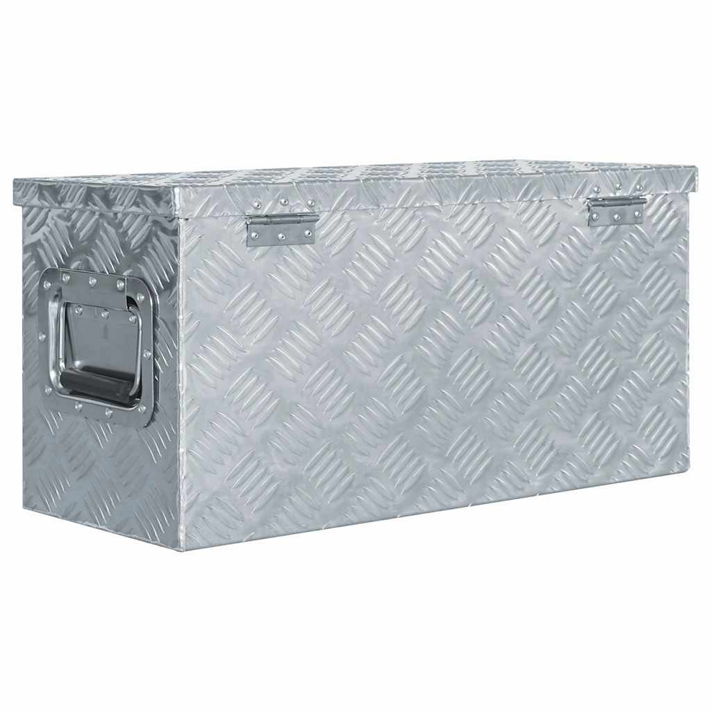 Vidaxl Aluminiumkiste, 61,5 x 26,5 x 30 cm, Silber