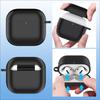 Seefox Airpods 4 Case in Airpods 4th Generation Silicone LED Can Be Worn and Airpods 4 Full Scratch Comes with Compatible with Protective Case