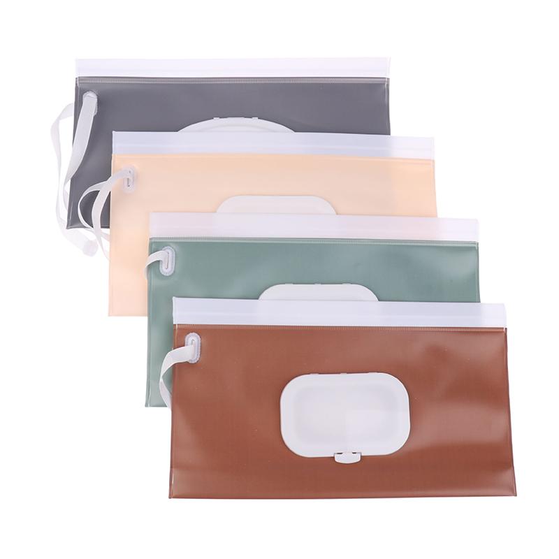 1 st Eva Bärbar Snäpprem Papperslåda Våtservettpåse Vändlock Kosmetikapåse Utomhus Användbar Barnvagnstillbehör