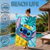 Cartoon Hawaii Artwork Printed Microfiber Beach Towel, Soft And Absorbent, Quick-Dry, Ideal for Summer Travel, Beach Essential, Swimming Pool