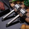 Edelstahl Steak Fleischklopfer Hammer Lockeres Fleisch Nadelstanzen Täglicher Sehnenbrecher Fleischeinführnadelroller