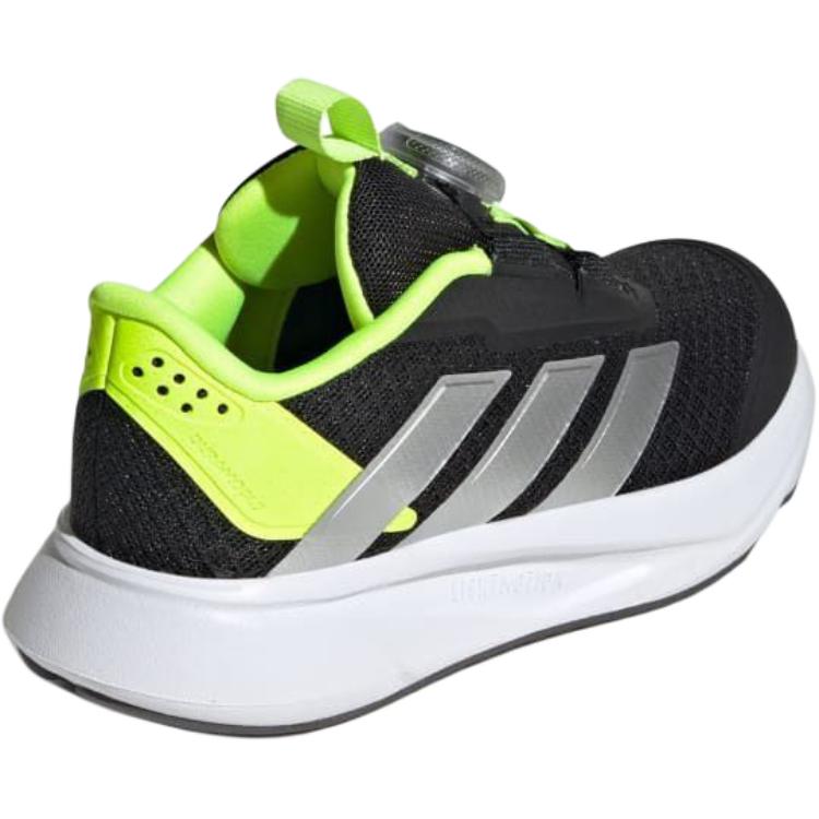 Adidas Duramo SL BOA K Black Lucid Lemon Kids Sneakers Core-Black Silver-Metallic JI1694