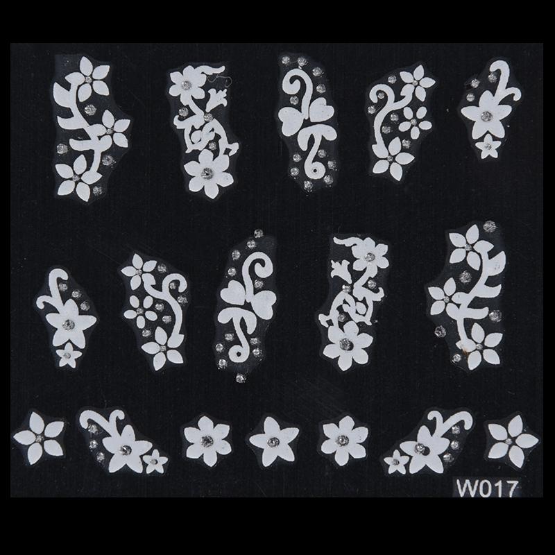 3D Nail Art Transfer Stickers 30 Sheets Flower Decals Manicure Decoration Tip