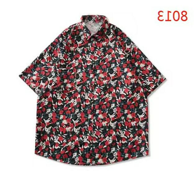 Hong Kong Style Vintage Sunflower Floral Shirt - Unisex Casual Short Sleeve