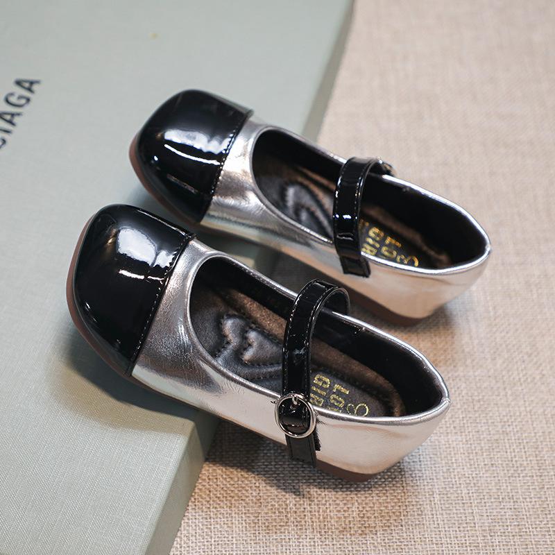 

Girls small leather shoes 2025 spring and autumn new children s soft-soled princess shoes small fragrant style girls fashion single shoes with dress 25