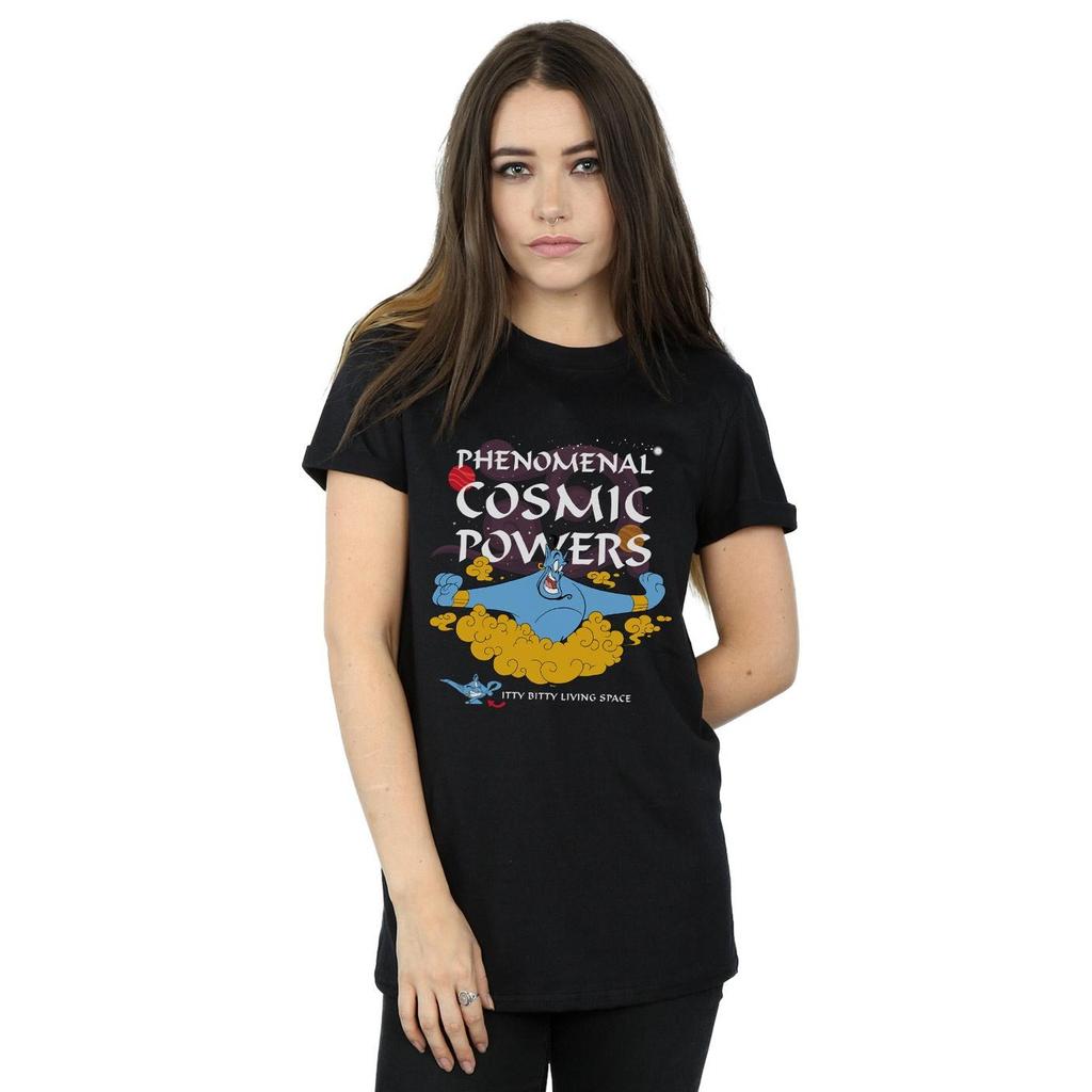 Disney Womens/Ladies Aladdin Genie Phenomenal Cosmic Powers Cotton Boyfriend T-Shirt