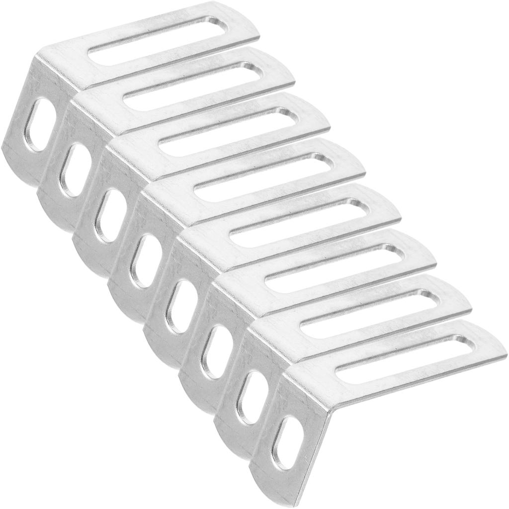 20pcs Corner Brackets Slotted Hole Corner Braces Right Angle Brackets Heavy Duty L Brackets