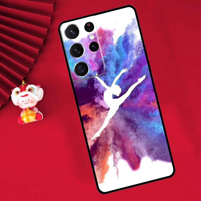 Gymnastics Oil Painting Case For Samsung Galaxy S25 S26 Ultra S21 S22 S20 S23 S24 Ultra Plus S10 S25 FE Cover Funda