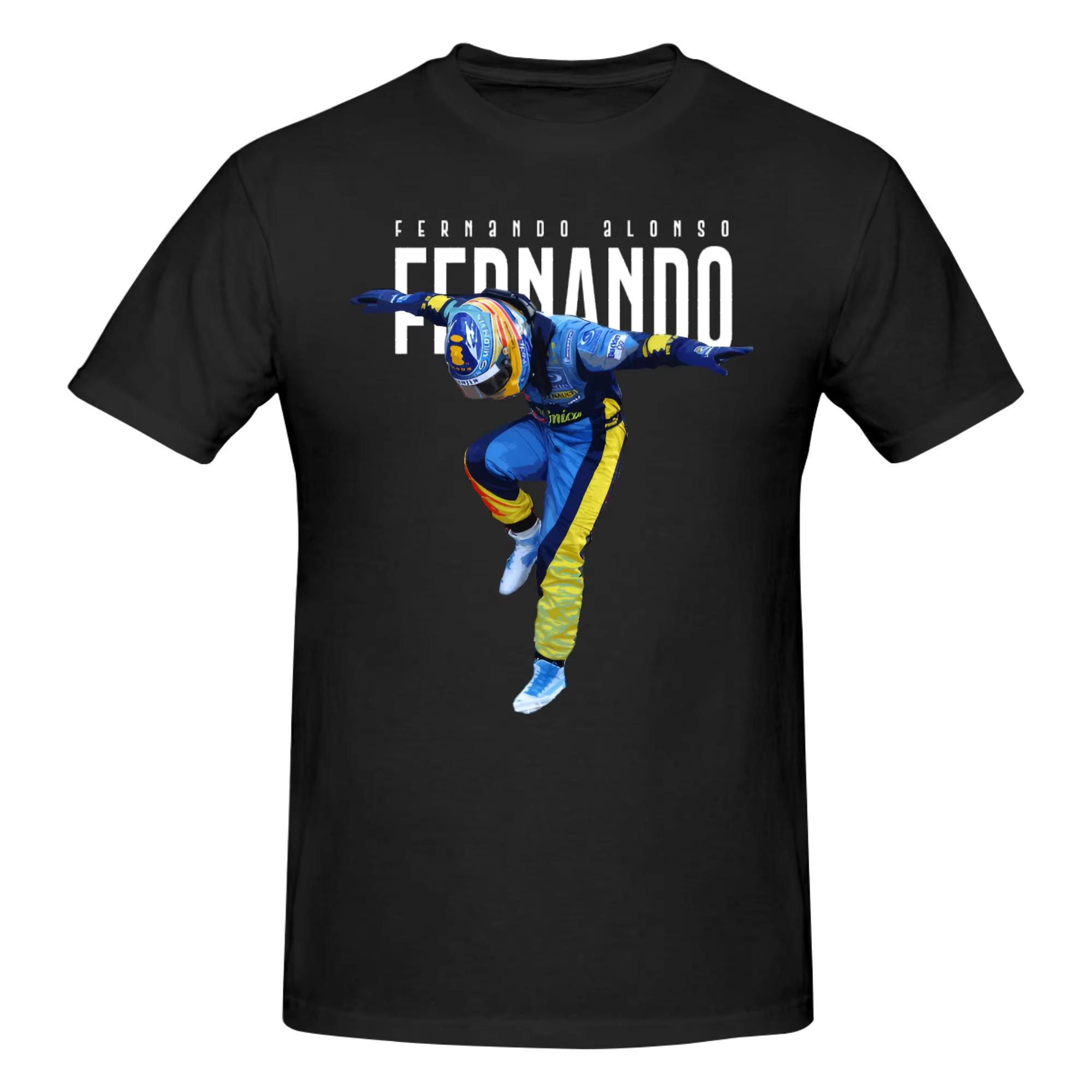 

Funny Fernandos Alonsos Meme T Shirt for Men Pure Cotton Tshirt 2026 Summer Style Short Sleeve Tee Shirt Slim Fit Clothing 4XL
