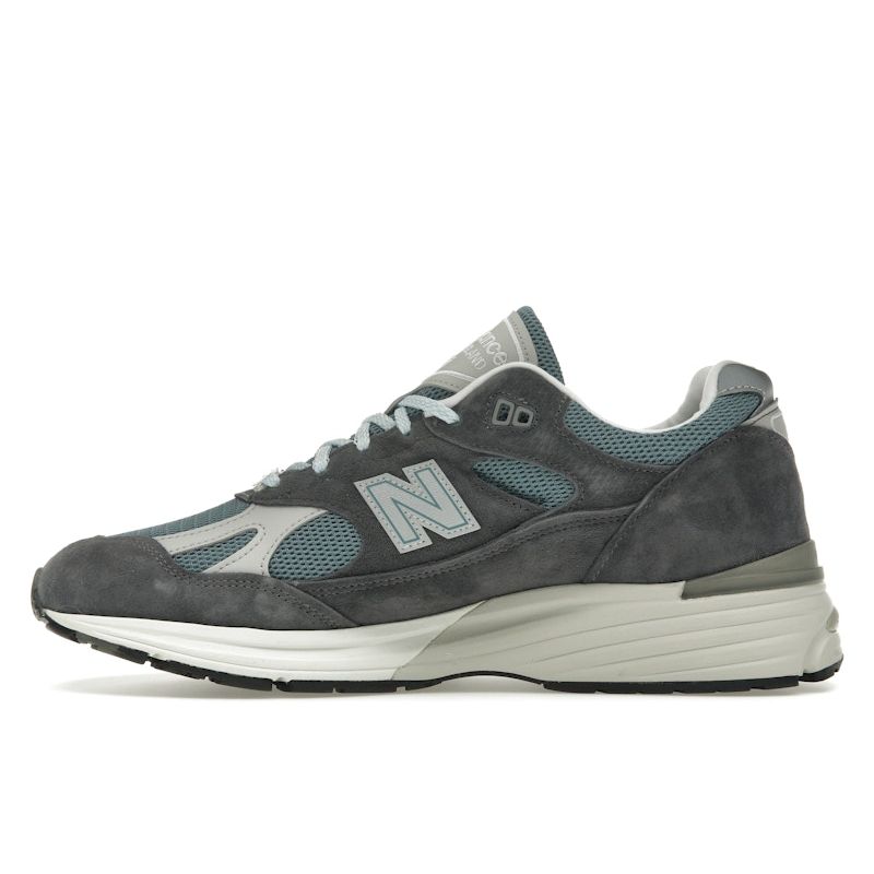 Kith X New Balance 991v2 Made In England Osaka Pack Unisex Sneakers Blue Asphalt Lead U991KH2