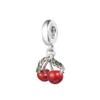 Fits Europe Bracelet Femme 925 Sterling Silver Cherry Fruit Dangle Charm Beads for Women DIY Jewelry Making Berloque 2022 New