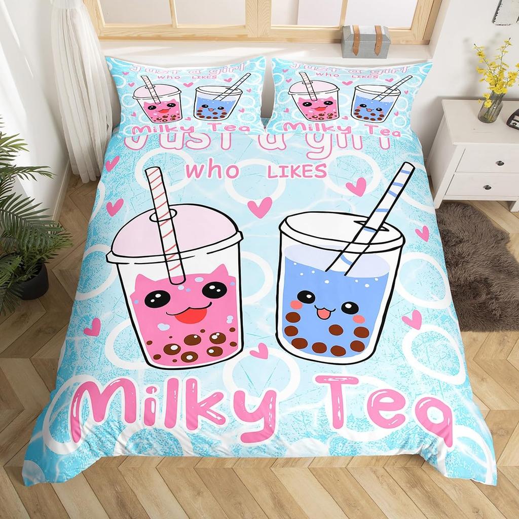 Bubble Duvet Cover Sets For Kids Boys Girls Queen King Lightweight Quilt Cover Underwater Themed Bedding Set Room Decor No Quilt