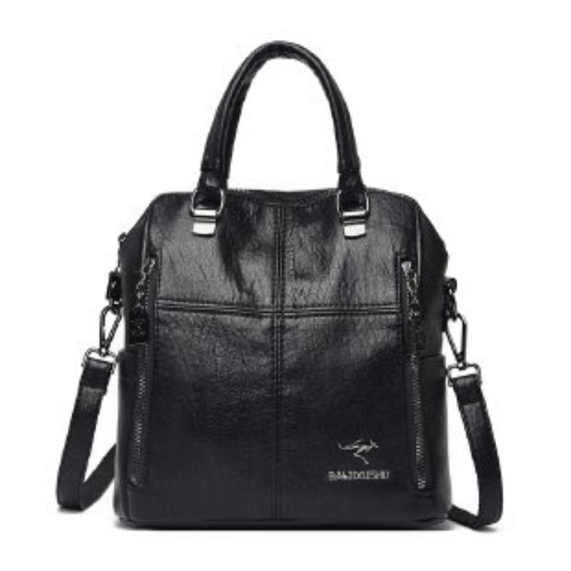 Faux Leather Backpack Women's Bag 2026 New Korean Shoulder Bag Casual Crossbody Bag Tide Tote