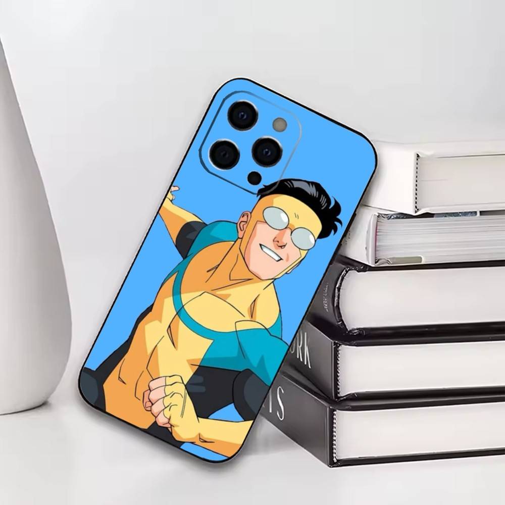 I-Invincible Phone Case For iPhone17,16,15,14,13,12,11 Plus,Pro Others Soft Black Cover