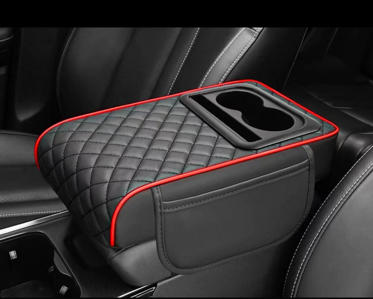 

Універсальний автомобільний підлокітник з підсклянником та відділенням для зберігання - Зручна підтримка ліктя та подушка для підняття