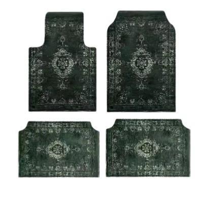 Vintage Persia Kilim Complete Car Foot Mat Machine Made Suede Anti-Skid PVC Bottom Wear Resistant Universal Car Interior Rug