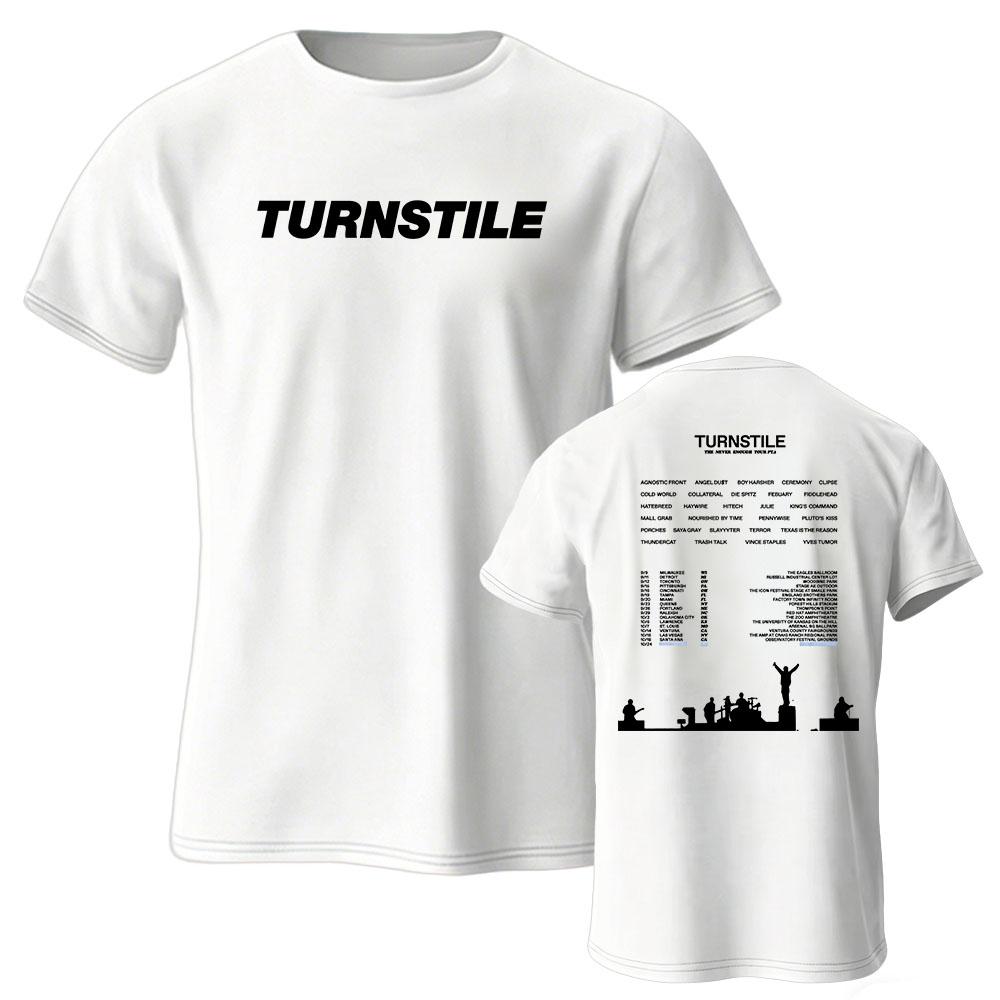 DREHKREUZ 'Never Enough Tour Pt. 2' Tour-T-Shirts Kurzarm Weiche Baumwolle Unisex Streetwear Design Grafikdruck Merch Rundhals Oberteil