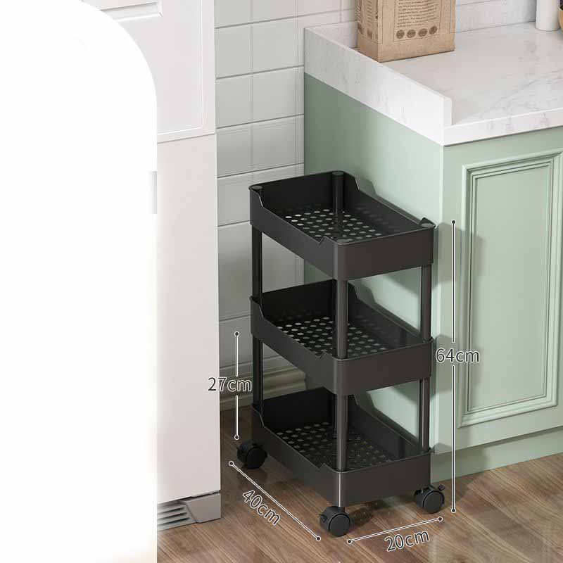 Mobile Storage Shelf Interspace Gap Shelf Kitchen Storage Shelf Bathroom Storage Rack Fridge Side Seam Finishing Rack