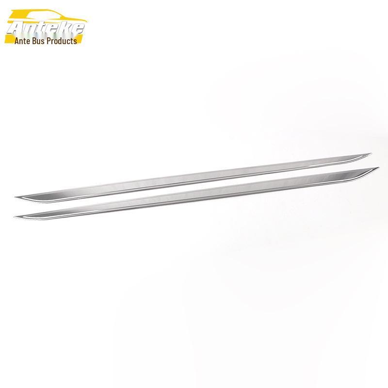 Kulewei 21-Piece Skirt & Bumper Trim Strips - Stainless Steel Car Door Edge Decorative Stickers