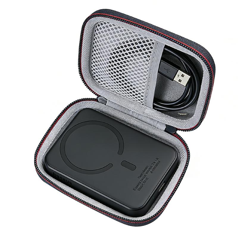 ZOPRORE Hard EVA Outdoor Travel Box Storage Bag Carrying Cover Case for Baseus 20W 5000mAh Wireless Magnetic Power Bank