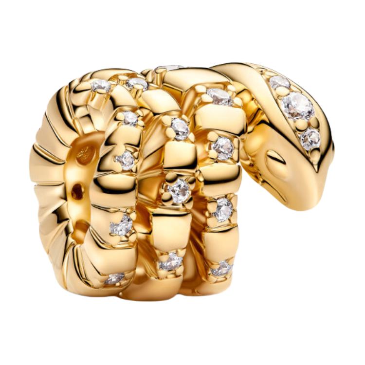Pandora Winding Design Gold Plated Jewelry Accessories Women accessories 763618C01 Box