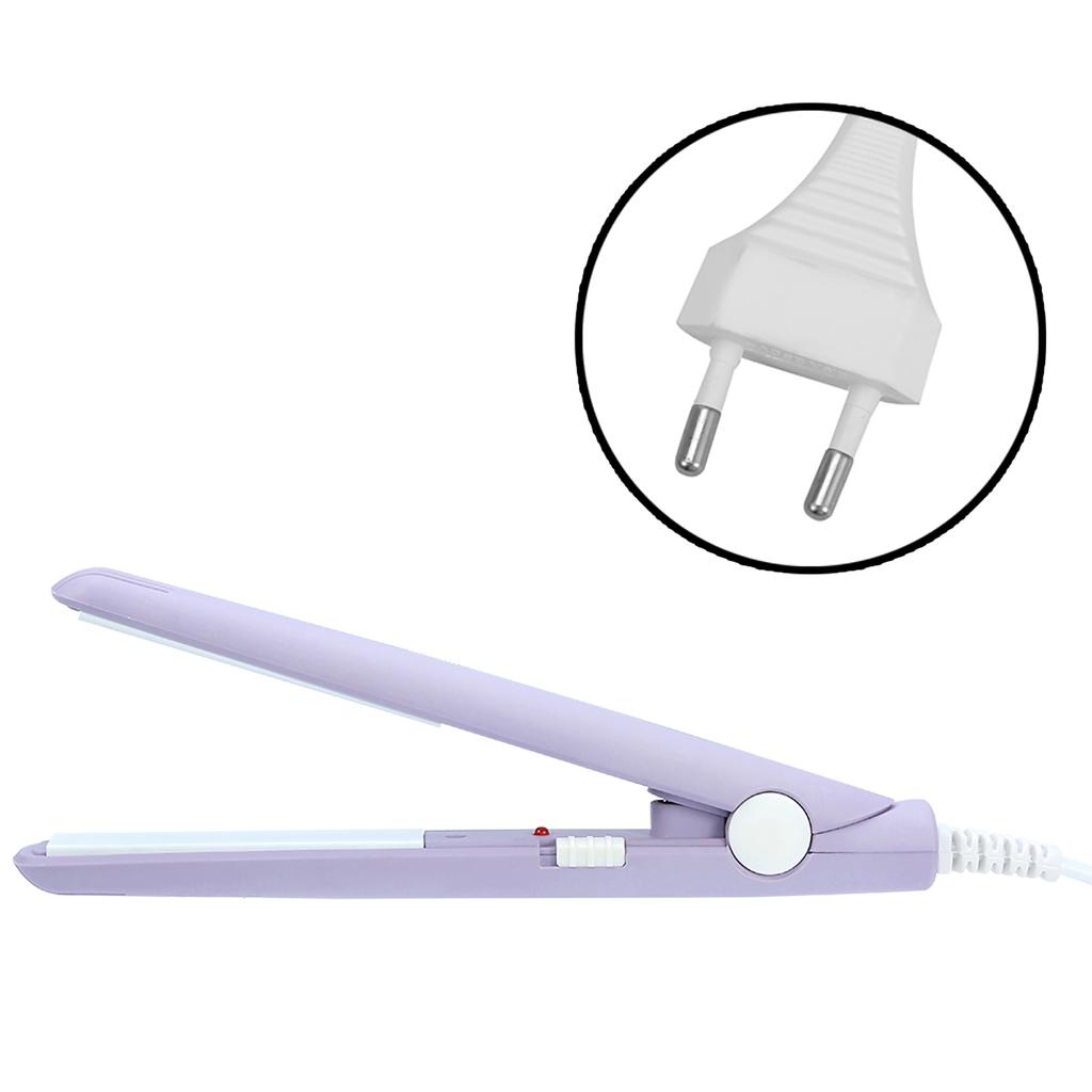 4 Farben 2 in 1 Mini Glätteisen Keramikplatte Beauty Flacheisen Heizlockenstab Glätteisen Mini Flacheisen