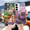 Retro japāņu ziedu vilciena mīksts telefona maciņš priekš Samsung A17 A27 A07 A37 A57 A16 A56 A15 A55 A14 A54 A13 A53 A26 A36 A25 A35 A24