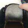 70er-80er Jahre? Vintage FLORSHEIM Filz Tan Leder Plain Toe 10E 27.5-28 Schwarz Schuhe Business(GEBRAUCHT)