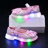 Leuchtende Prinzessinnen-Schleifen-Schuhe für Kinder - Auftrittsschuhe für Kleinkinder & Mädchen