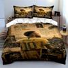 Neymar Jr Set Biancheria da Letto Calcio Copripiumino Federe Decorazioni per la Casa (1 * Copripiumino 2 * Federe, senza piumino)