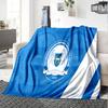 Peterborough Crest Flannel Blanket, Soft Polyester, Modern Design, All-Season for Camping, Travel, Gifts for holidays or birthdays