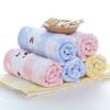 Cartoon Lazy Sheep Lattice Print Stripe Thick Soft Double Layer Fabric Towel Set 100%Cotton Hair Hand Spa Bath Face Home Towel