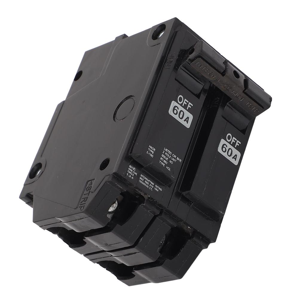 Plug in Circuit Breaker 60A 2P Electric Miniature Circuit Breaker for Home Apartment