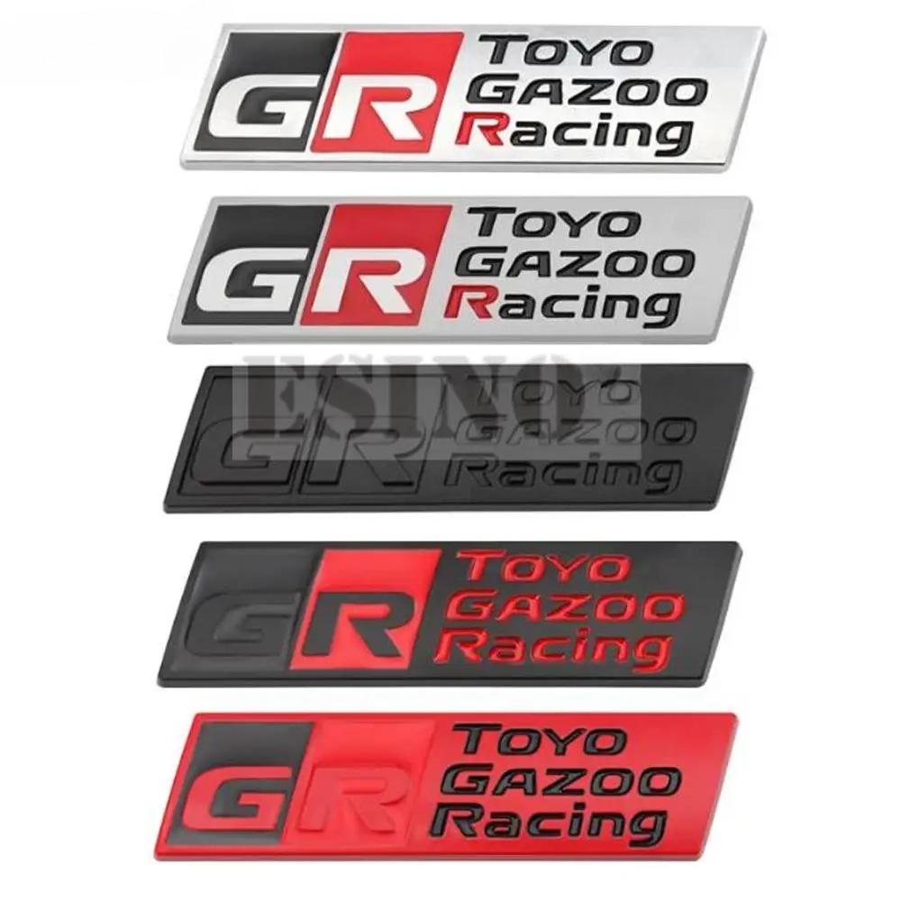 1 Peça Estilo de Carro Gazoo Racing GR 3D Grade Frontal de Carro Emblema de Liga de Zinco Adesivo Emblema de Metal Decalque para Supra AE86 GT86 Corolla